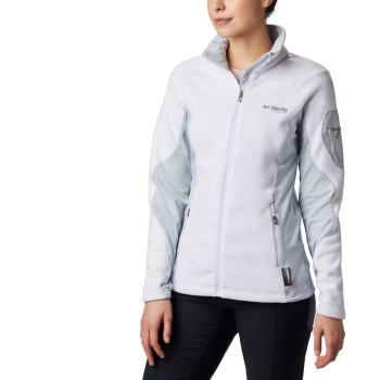 Columbia Jas Dames, Titan Pass II 2.0 Fleece Wit Grijs, 80SNEJMZB